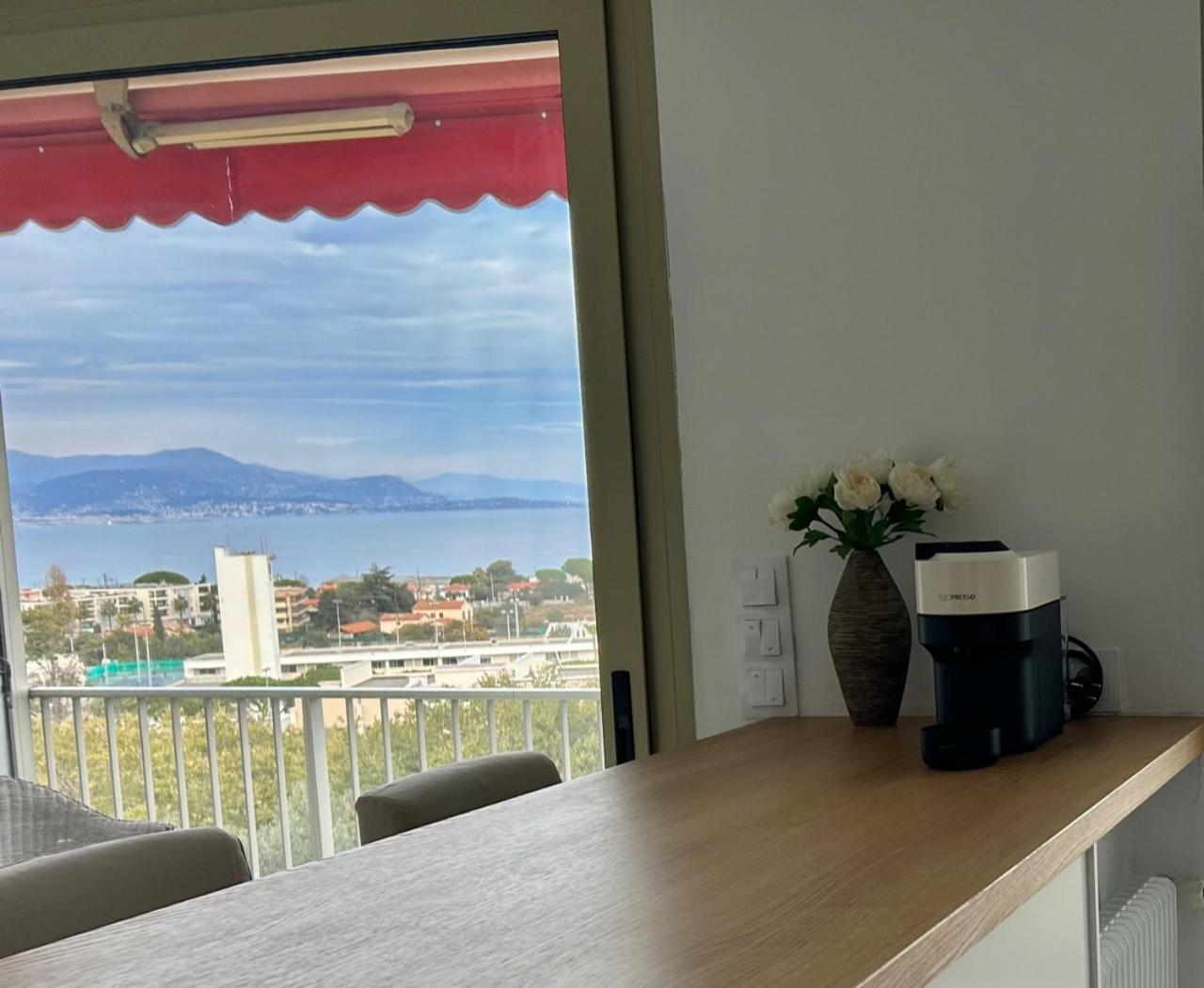 Superbe 2 Pieces Vue Mer, Piscine, Parking Leilighet Antibes